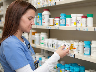 Pharmacy appointment desk